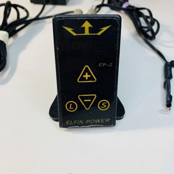 Tattoo Power Supply Elfin EP2 Digital LCD Mini Screen Compact Foot Pedal - Picture 2 of 11